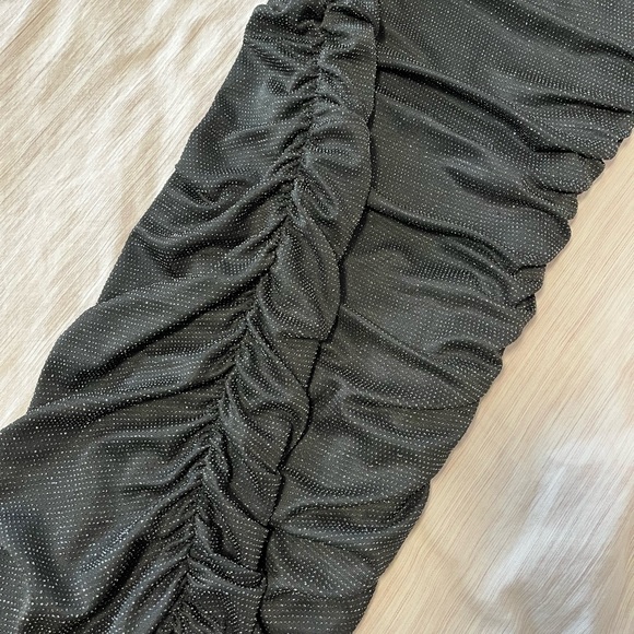 Black Sparkly Mini Dress - Picture 7 of 9